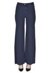 Lois Flared Wide Leg Jeans In Blue