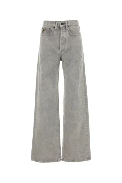 Lois Grey Denim Wide-leg Jeans