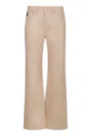 Lois High-rise Flared Jeans In Brown