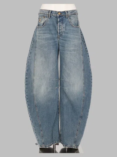 Lois High-waisted Barrel-leg Jeans In Blue