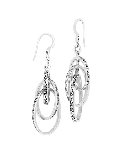 Lois Hill Silver Drop Earrings In Metallic