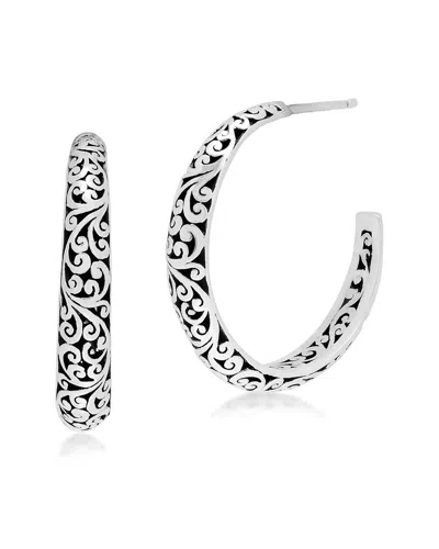 Lois Hill Silver Hoops