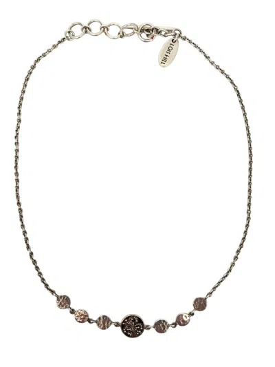 Pre-owned Lois Hill Sterling Silver Filigree Medallion Pendant Necklace #21611 In Multi