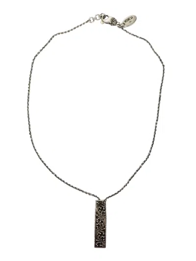 Pre-owned Lois Hill Sterling Silver Scroll Pendant Necklace #21614 In Multi