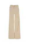 Lois Ivory Stretch Corduroy Mistral Palazzo Pant In Brown