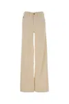 Lois Ivory Stretch Corduroy Mistral Palazzo Pant In White