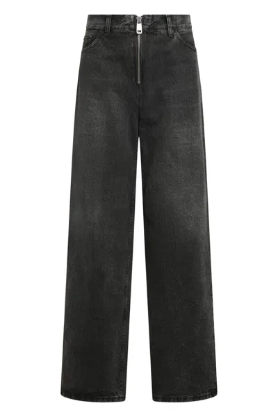Lois Jeans Akira Wide-leg Jeans In Black