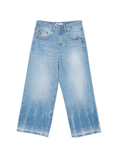 Lois Jeans Beatrix Crystal-embellished Jeans In Blue