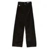 Lois Brown Cotton Jeans In Black