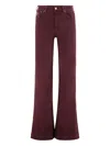 Lois Jeans Buttoned Straight-leg Jeans In Brown