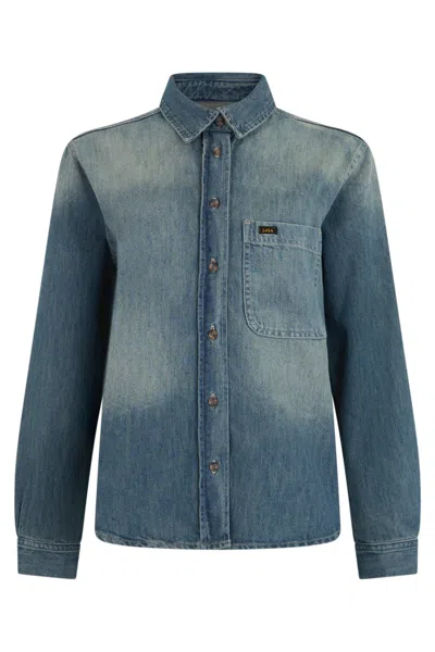 Lois Jeans Classic Denim Jacket With Chest Pocket In Blue