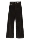 Lois Jeans Corduroy Patch-pocket Trousers In Brown