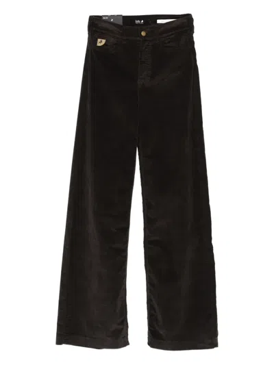 Lois Jeans Corduroy Patch-pocket Trousers In Multi