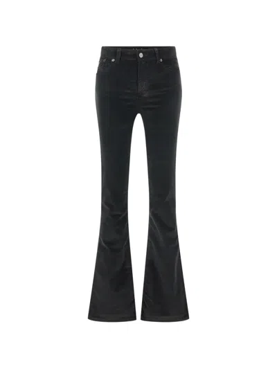Lois Jeans Corduroy Flared Trousers In Black