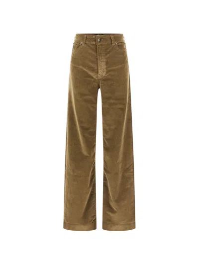 Lois Jeans Corduroy Wide-leg Trousers In Black