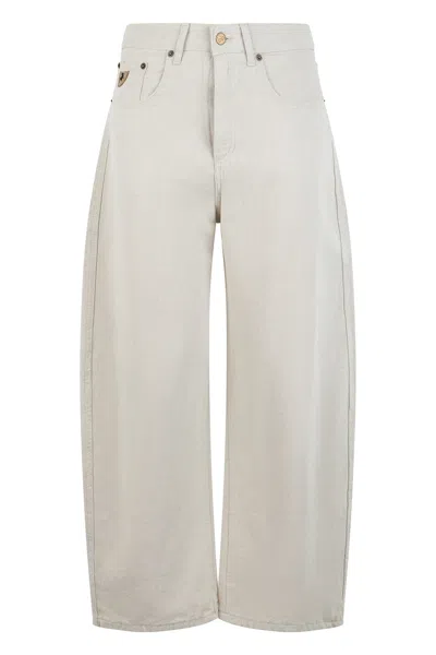 Lois Jeans Cotton-linen Blend Jeans In Beige