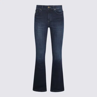 Lois Jeans Dark Blue Cotton Denim Jeans In Dark Stone