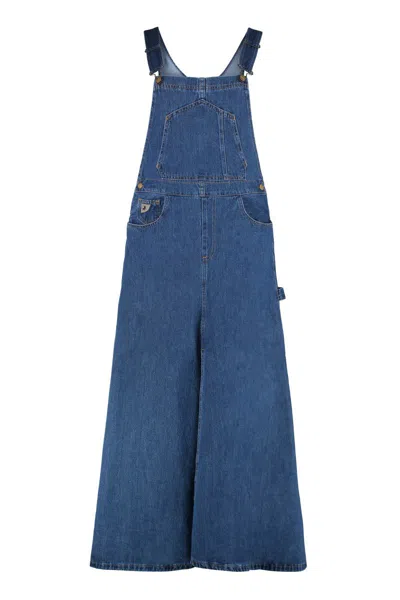 Lois Jeans Denim Overalls Dress In Blue