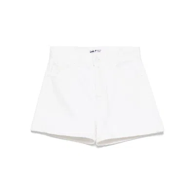 Lois Jeans Denim Short Shorts In White
