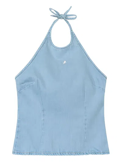 Lois Jeans Denim Top In Blue
