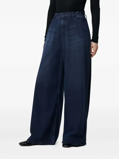 Lois Jeans Elasticated-waistband Cotton Jeans In Blue