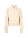 Lois Jeans Elasticated-hem Zip-up Jacket In Neutral