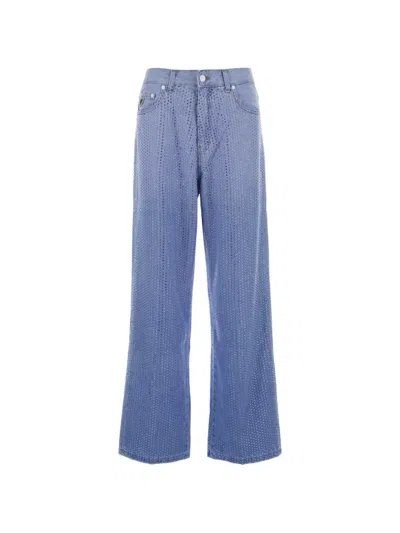 Lois Jeans Embellished Denim Jeans In Blue