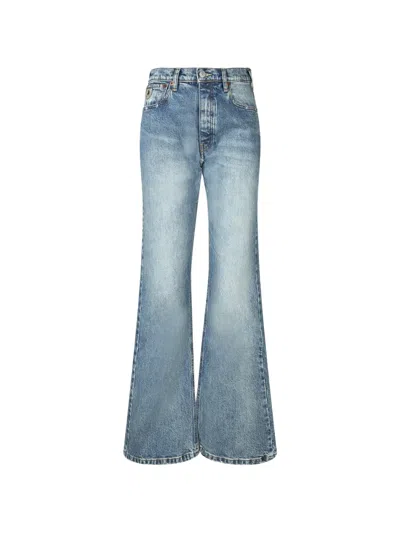 Lois Jeans Faded Flared Jeans In Blue