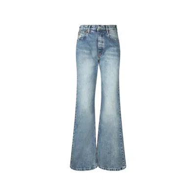 Lois Jeans Faded Flared Jeans In Blue