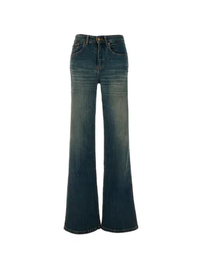 Lois Jeans Faded Flared Jeans In Blue