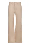 Lois Jeans High-rise Flared Jeans In Neutral