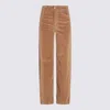 Lois Jeans Corduroy Logo-patch Jeans In Brown