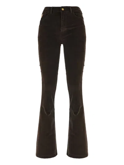 Lois Jeans Logo-patch Corduroy Jeans In Brown