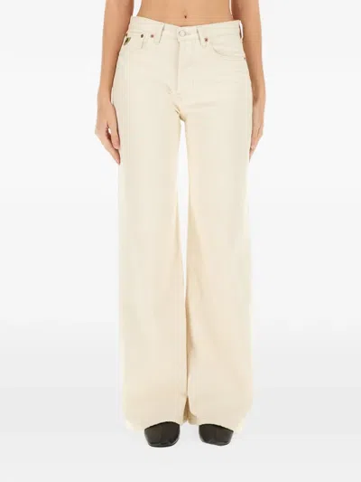 Lois Jeans Logo-patch Jeans In Neutral