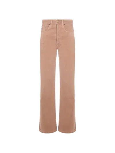 Lois Jeans Marroni Chiaro A Vita Alta  In Brown