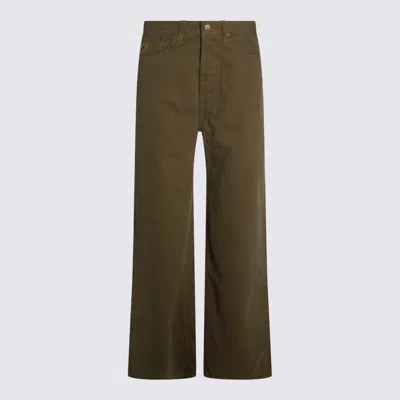 Lois Jeans Milatary Denim Cotton Jeans In Green
