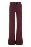 Lois Jeans Buttoned Straight-leg Jeans In Brown