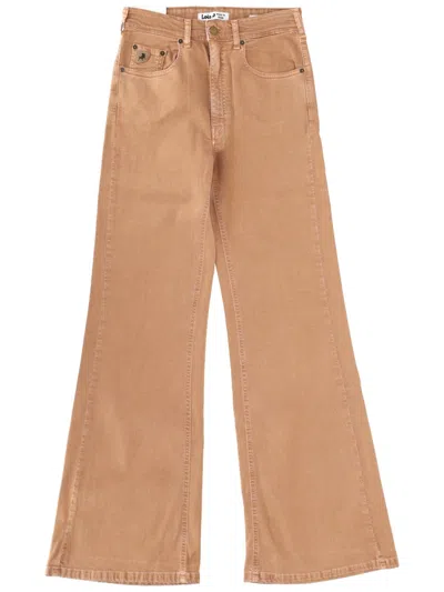 Lois Beige Cotton Jeans In Multi