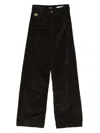 Lois Jeans Corduroy Patch-pocket Trousers In Black