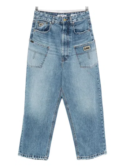 Lois Jeans Patch-pocket Jeans In Blue