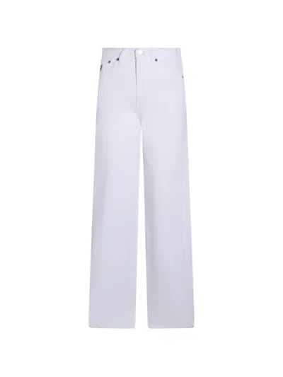 Lois Jeans Patch-pocket Jeans In White