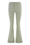 Lois Jeans Raval High-rise Flared Jeans In Green