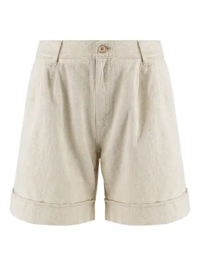 Lois Jeans Saya Shorts In Neutrals