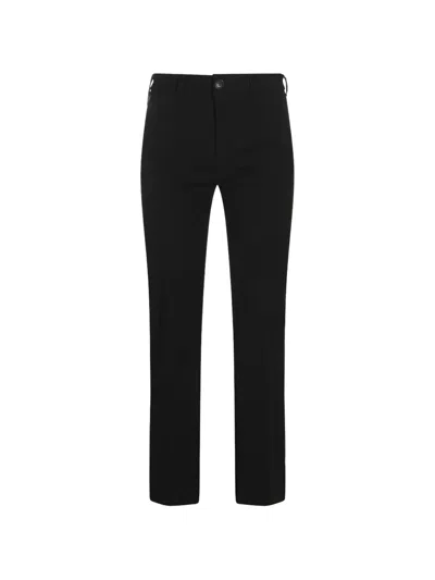 Lois Jeans Silvia Logo-patch Trousers In Black
