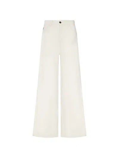 Lois Jeans Skater Flared Jeans In White