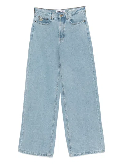 Lois Jeans Skater Wide-leg Jeans In Blue