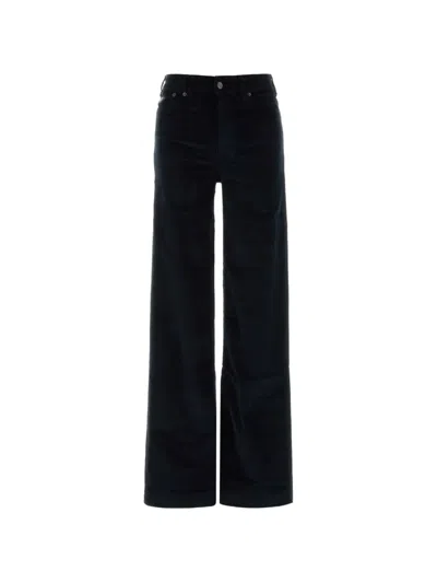Lois Jeans Stretch-corduroy Wide-leg Jeans In Black