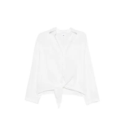Lois Jeans Tie-front Shirt In White