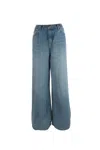 Lois Skater Loose Wide Leg Jeans In Vintage Dirty