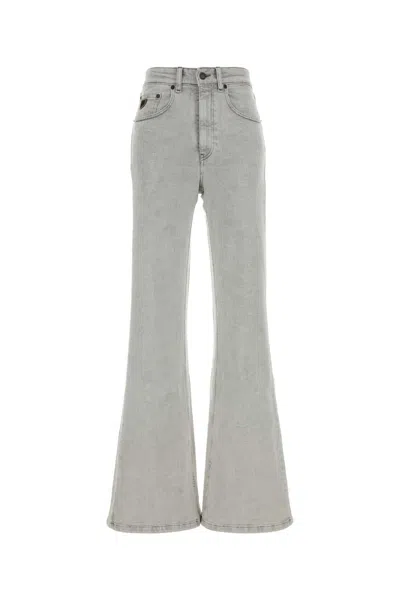 Lois Light Grey Stretch Denim Palas Jeans In Green
